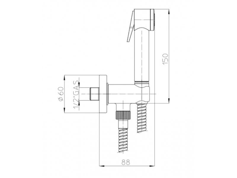Купить Гигиенический душ Bossini Nikita C69006.B.030, хром