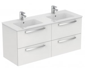 Тумба под раковину Ideal Standard Tempo 120 см, подвесная, белый лак глянцевый, E0539WG