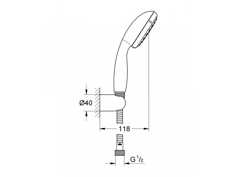 Купить Душевой гарнитур Grohe New Tempesta 100 II 2780310E (2780300E)