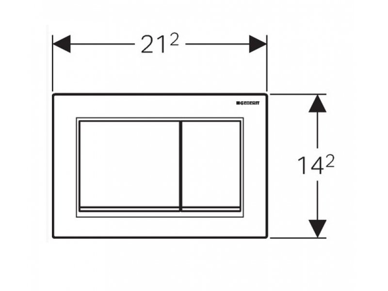 Купить Клавиша Geberit Omega Type 30 115.080.KK.1, белая, золото
