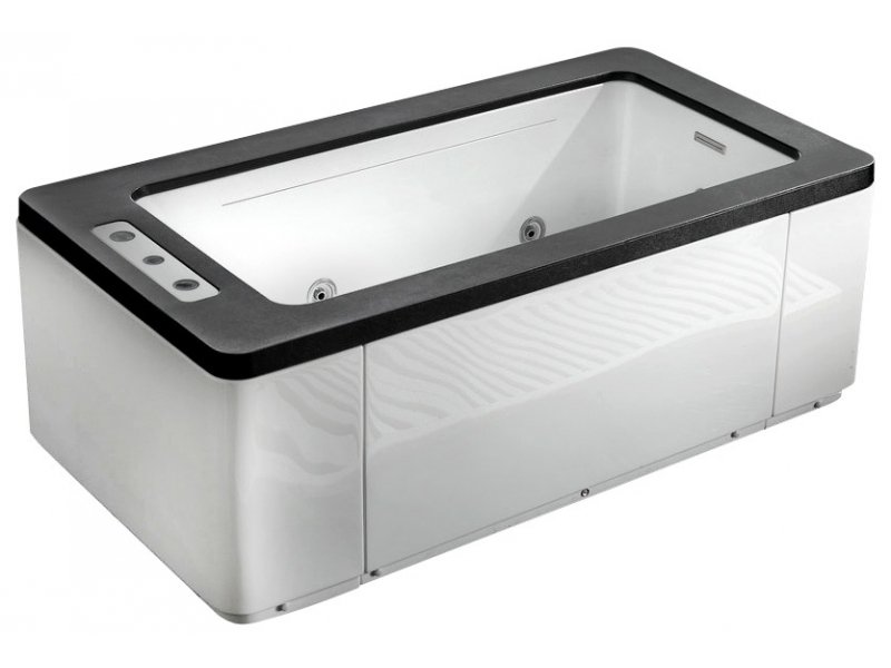 Купить Ванна гидромассажная акриловая Gemy G9253 Black 170 х 90 х 60 см