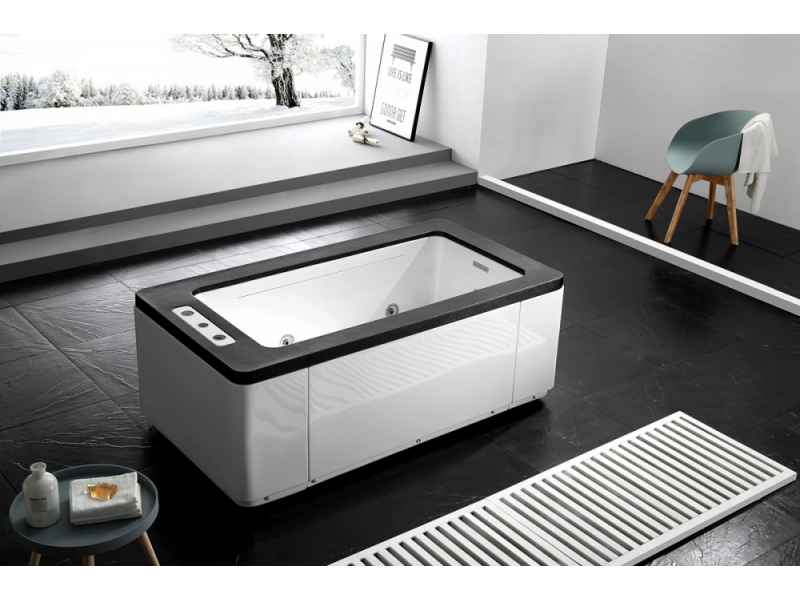 Купить Ванна гидромассажная акриловая Gemy G9253 Black 170 х 90 х 60 см