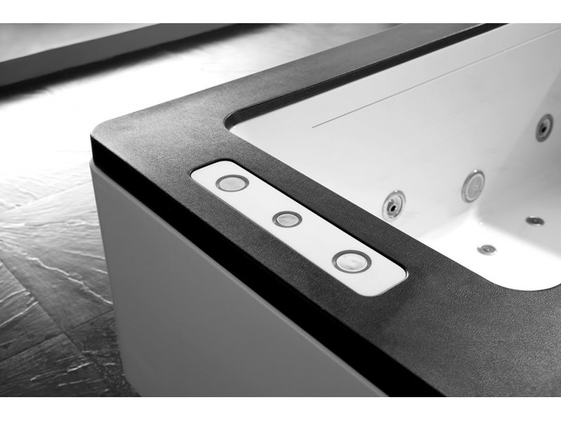 Купить Ванна гидромассажная акриловая Gemy G9253 Black 170 х 90 х 60 см