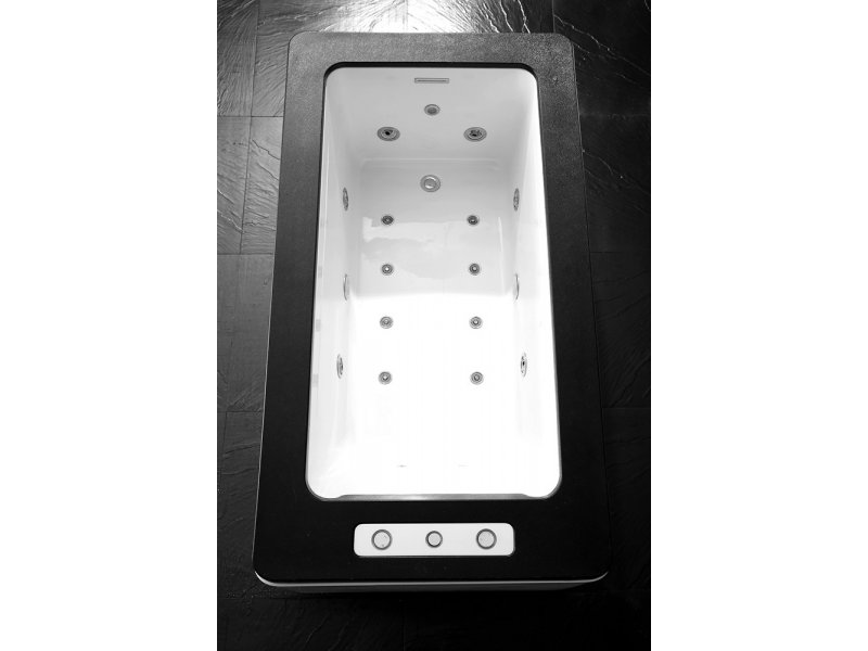 Купить Ванна гидромассажная акриловая Gemy G9253 Black 170 х 90 х 60 см