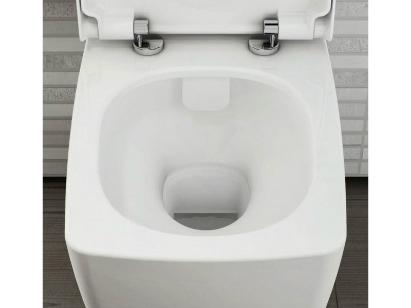 Купить Подвесной унитаз Vitra T4 7743B403-0075 безободковый, VitrA Clean