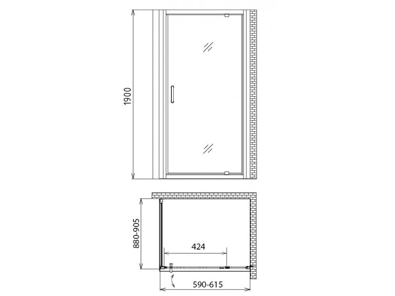 Купить Душевой уголок Gemy Sunny Bay S28120-A90, 90 x 60 см, стекло прозрачное