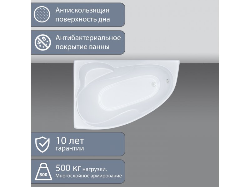Купить Акриловая ванна Triton Изабель (правая) с каркасом