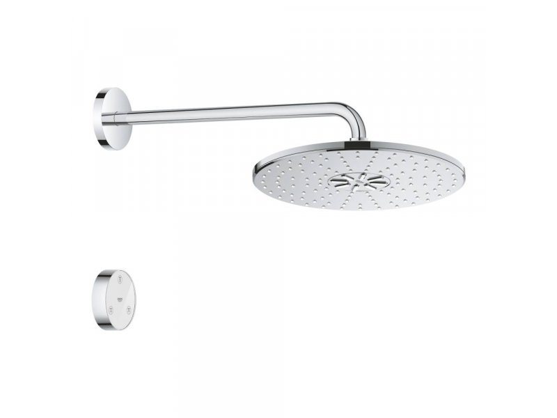 Купить Верхний душ Grohe Rainshower SmartConnect 26640000, 31х31 см, 2 режима струи, с держателем, хром