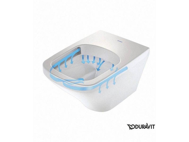 Купить Подвесной унитаз Duravit Durastyle, безободковый, крышка микролифт, 45510900A1