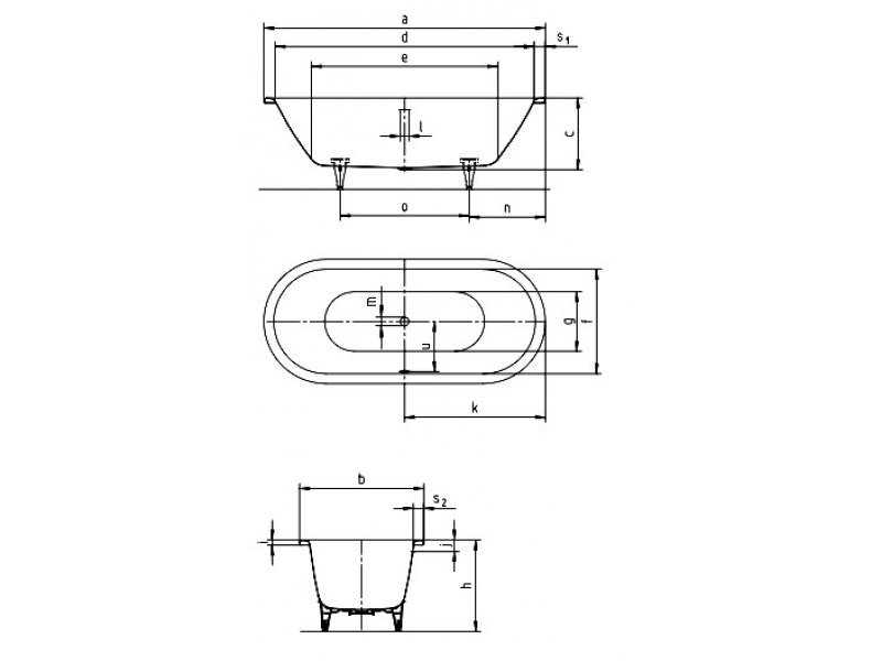 Купить Стальная ванна Kaldewei Classic Duo Oval мод. 111, 180 х 80 х 43 см, без покрытия, 2912.0001.0001