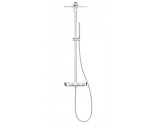 Душевая система с термостатом Grohe Euphoria SmartControl Cube 310 DUO 26508LS0, цвет верхнего душа белая луна
