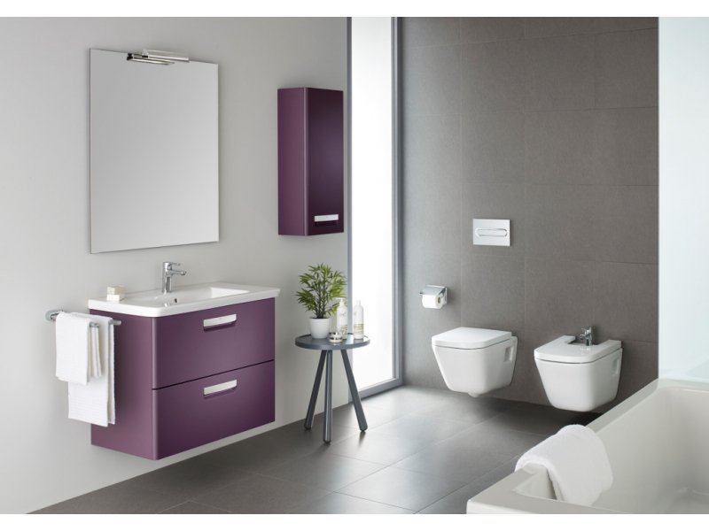Купить Тумба под раковину Roca Gap 80 ZRU9302740, цвет-виноград