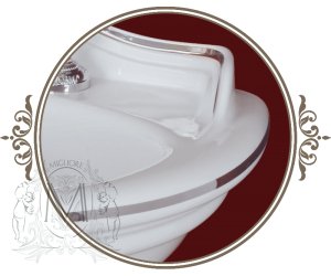 Раковина-тюльпан Migliore Milady ML.MLD-25.762.D1 декор.DOrato