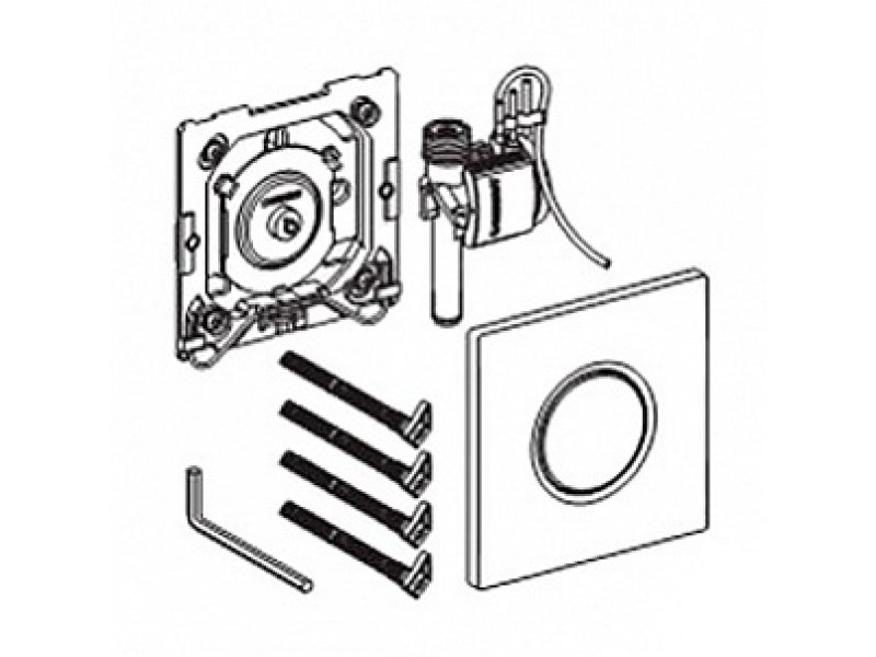Купить Кнопка для писсуара Geberit Sigma HyTouch Type 01 116.011.46.5, матовый хром