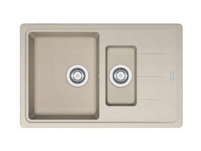 Купить Мойка Franke BASIS BFG 651-78, 114.0280.897, гранит, установка сверху, оборачиваемая, цвет серый, 78*50 см