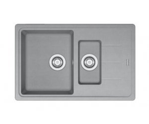 Мойка Franke BASIS BFG 651-78, 114.0280.897, гранит, установка сверху, оборачиваемая, цвет серый, 78*50 см