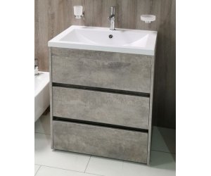 Тумба под раковину Art&Max Family-580-3C-PIA-CV, 58 x 47 x 84.5 см напольная, серый (Cemento Veneto)