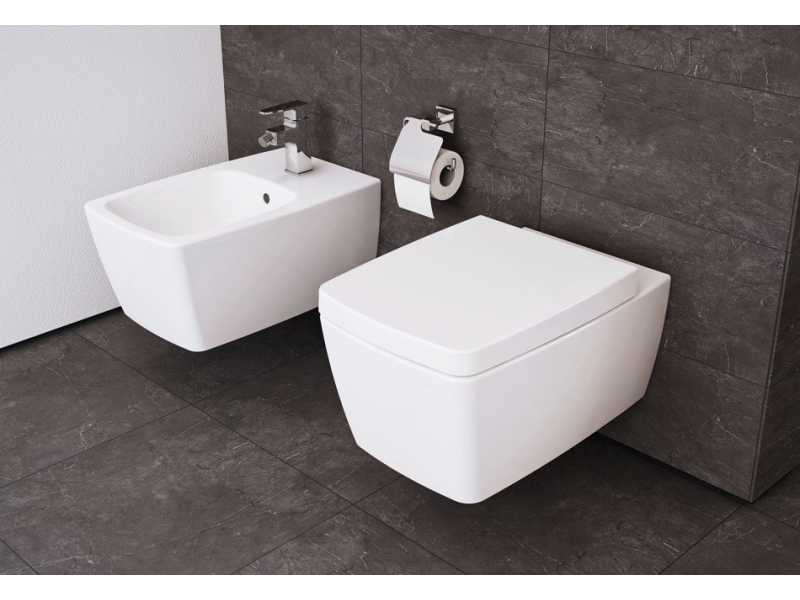 Купить Подвесной унитаз Vitra Metropole 7672B003-6112, c встроенным смесителем, функцией биде, с системой дозирования моющих и дезодорирующих средств, сиденьем микролифт