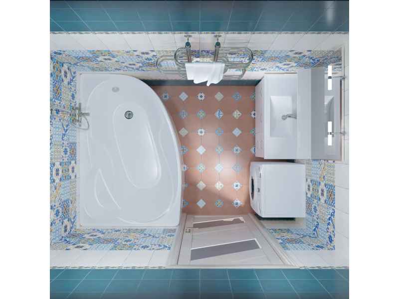 Купить Акриловая ванна Triton Кайли 150 х 100 см (правая) с каркасом