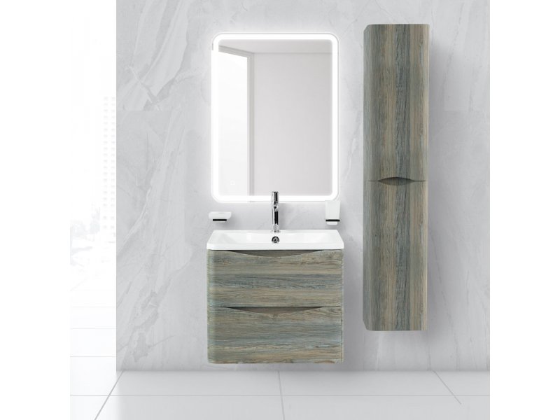 Купить Тумба под раковину Belbagno Acqua 60 cм подвесная, Pino Scania, ACQUA-600-2C-SO-PS