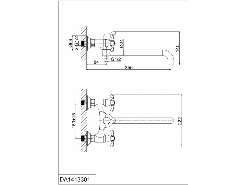 Купить Смеситель D&K Lorsch Hessen DA1413301
