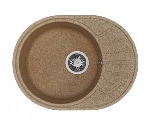 Кухонная мойка Акватон Чезана круглая с крылом, терракот, 1A711232CS270