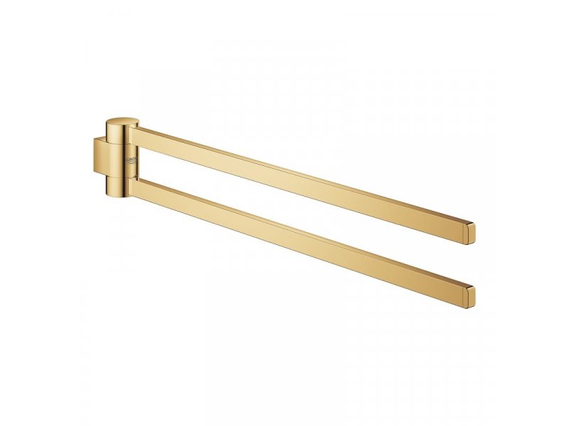 Купить Полотенцедержатель двойной поворотный Grohe Selection 41063GL0, 44.1 см, золото глянец