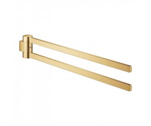 Полотенцедержатель двойной поворотный Grohe Selection 41063GL0, 44.1 см, золото глянец