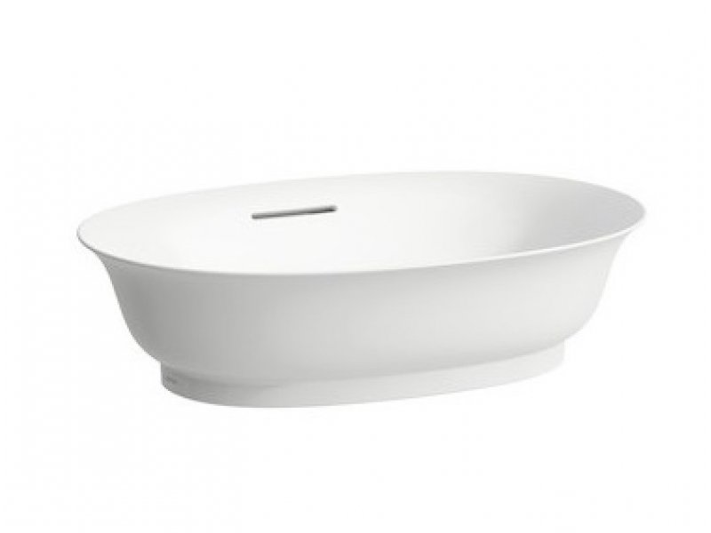 Купить Раковина Laufen New Classic 8.1285.3.400.109.1 55 х 38 х 14.5 см, накладная, SaphirKeramik, с переливом, LCC, белый глянцевый