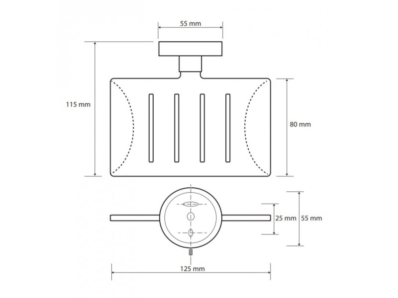 Купить Мыльница Bemeta Neo 104208085 12.5 x 11.5 x 5.5 см прямоугольная, хром матовый