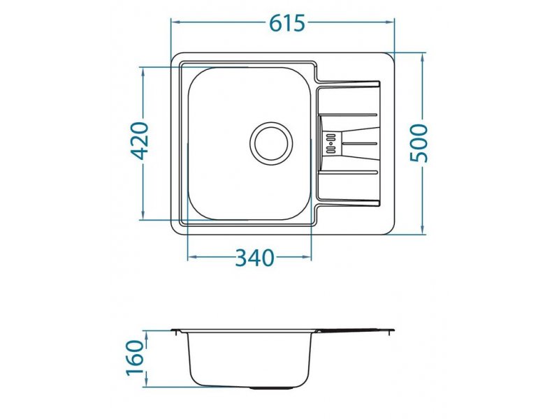 Купить Мойка кухонная Alveus Monarch Line 60 1069001, золото