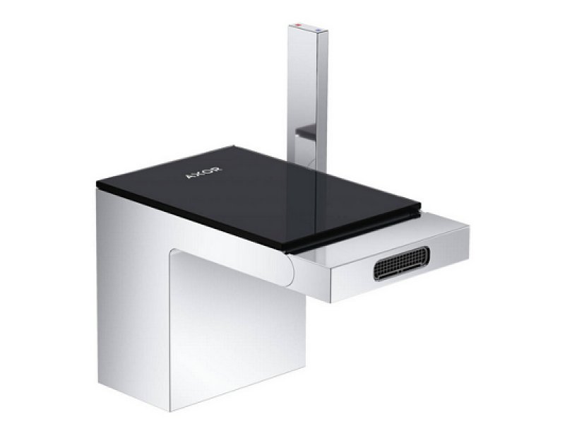 Купить Смеситель для биде Axor MyEdition 47210600, с донным клапаном, с черной панелью