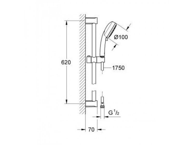 Купить Душевой гарнитур Grohe New Tempesta Cosmopolitan 100 IV 27580002 (27580001)