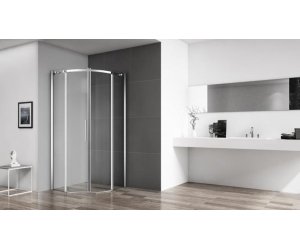 Душевой уголок BelBagno Acqua R-2-100-C-Cr, 100 х 100 х 195 см, профиль хром, стекло прозрачное