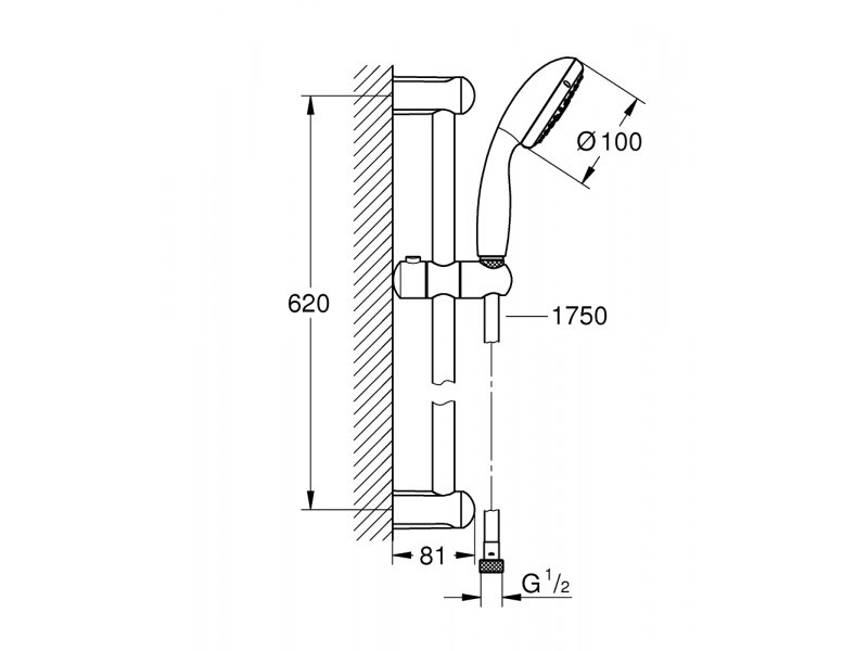 Купить Душевой гарнитур Grohe Tempesta New Cosmopolitan 27794001 (27794000)