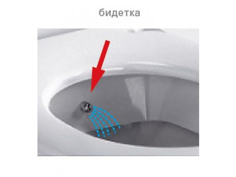 Купить Подвесной унитаз Vitra S50 7740B003-0850 безободковый, с функцией биде