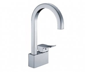 Смеситель WasserKRAFT Aller 1067 для кухни с поворотным изливом, хром