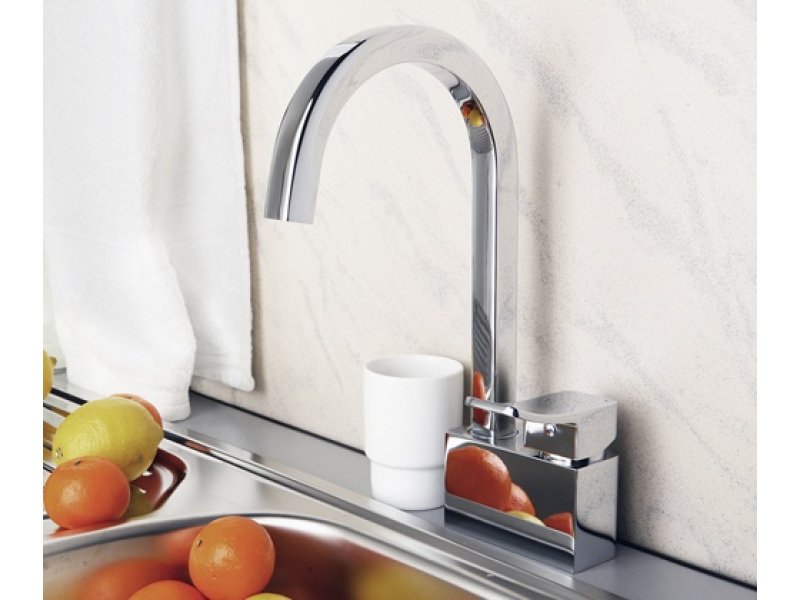 Купить Смеситель WasserKRAFT Aller 1067 для кухни с поворотным изливом, хром