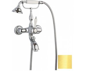 Смеситель для ванны и душа Margaroli Classica RU1004AA01GD, золото