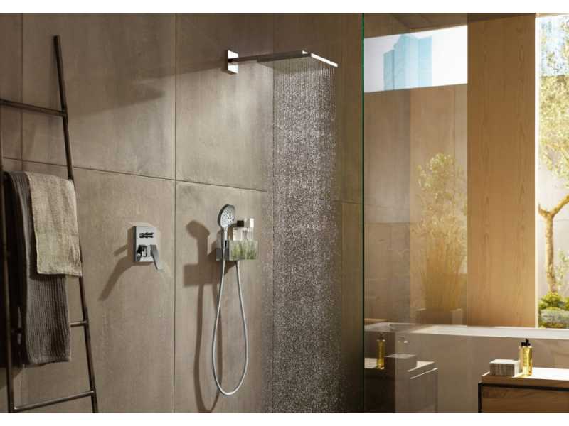 Купить Верхний душ Hansgrohe Raindance 26238140, 300x300 мм, 1 режим струи, с держателем, шлифованная бронза