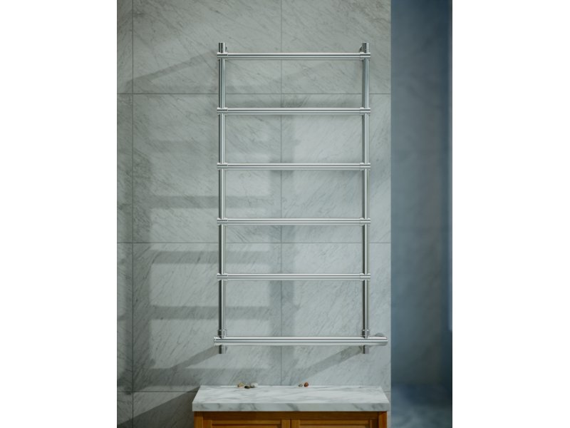 Купить Полотенцесушитель электрический Margaroli Sole 542-6 BOX, высота 101.2 см, ширина 57 см, хром, 5424706CRNB