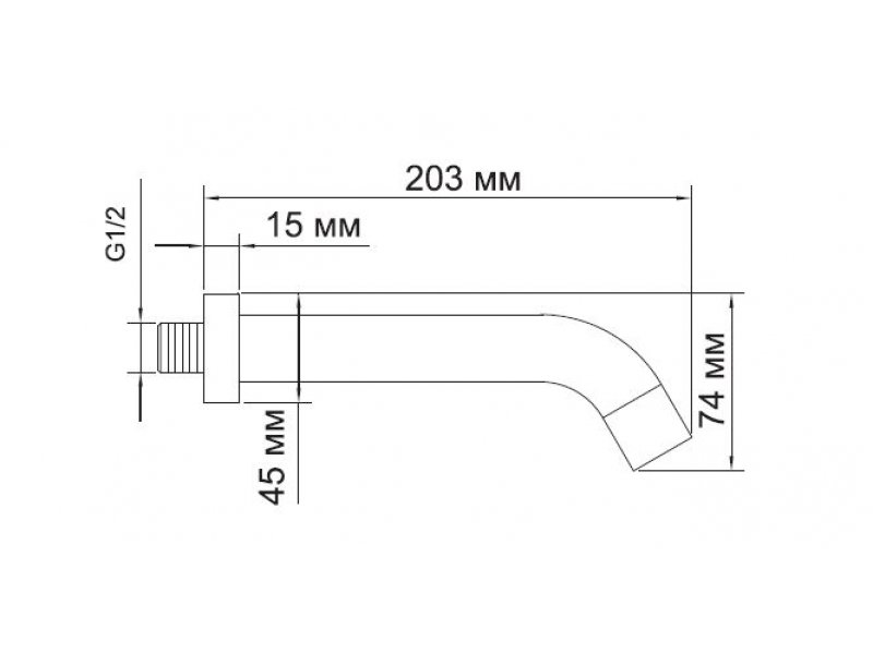 Купить Излив для ванны WasserKRAFT A018, настенный, хром