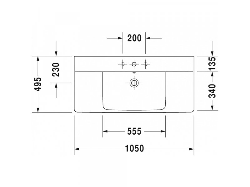 Купить Раковина Duravit Durastyle 2320100000, 100х44 см