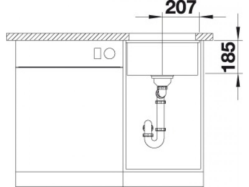 Купить Мойка Blanco Subline 375-U 523727, магнолия