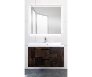 Тумба под раковину BelBagno Aurora AURORA-800-2C-SO-MET подвесная (2 ящ.)