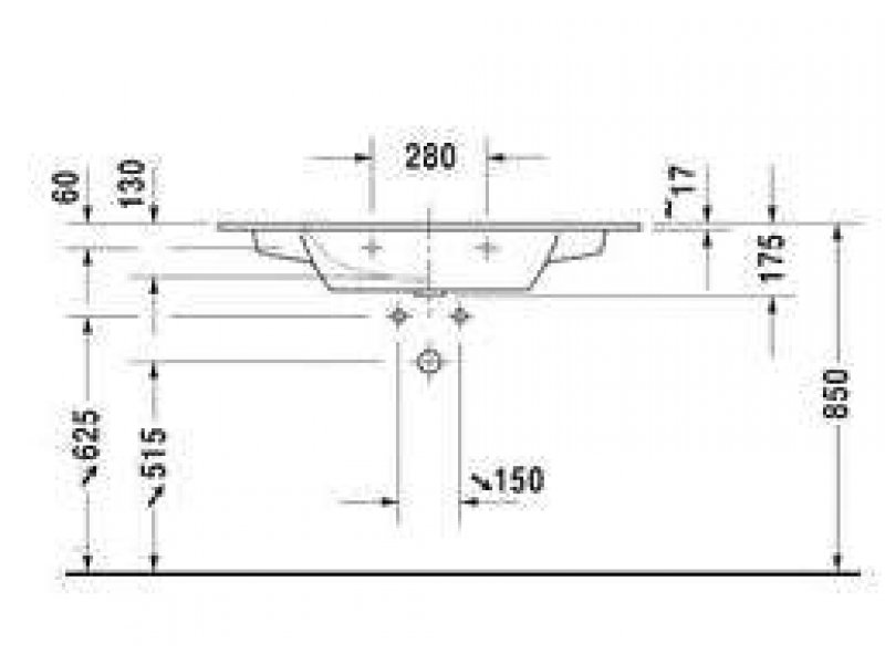 Купить Мебельная раковина Duravit ME by Starck 2336100000