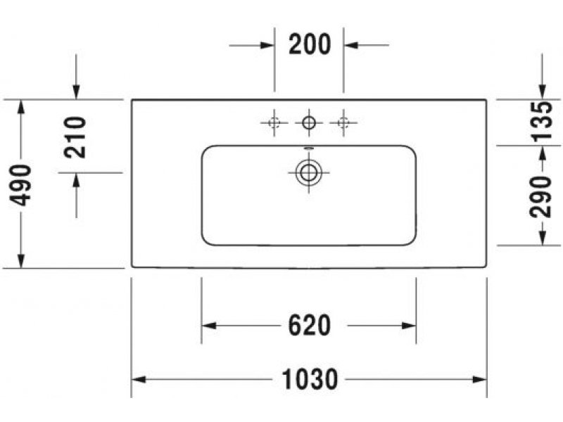 Купить Мебельная раковина Duravit ME by Starck 2336100000