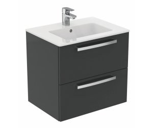Тумба под раковину Ideal Standard Tempo 60 см, подвесная, серый глянцевый, E0572TI
