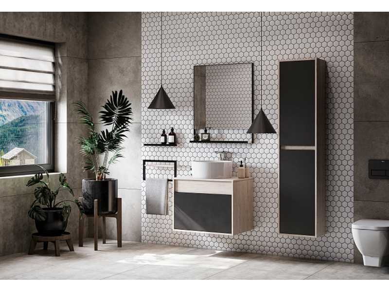 Купить Полка Акватон Лофт Урбан дуб орегон, 1A255503LQX50