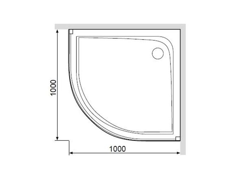 Купить Поддон Am.Pm Like W80T-301-100MT 100 x 100 см, с сифоном
